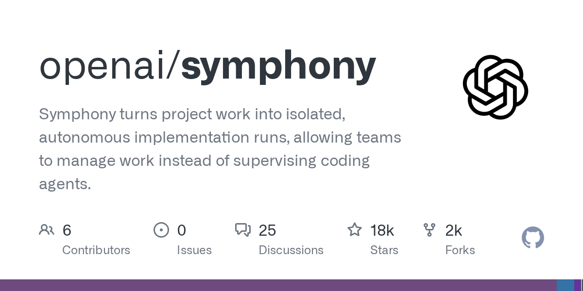 Symphony — OpenAI выложила оркестратор, который превращает Linear в очередь для AI-агентов